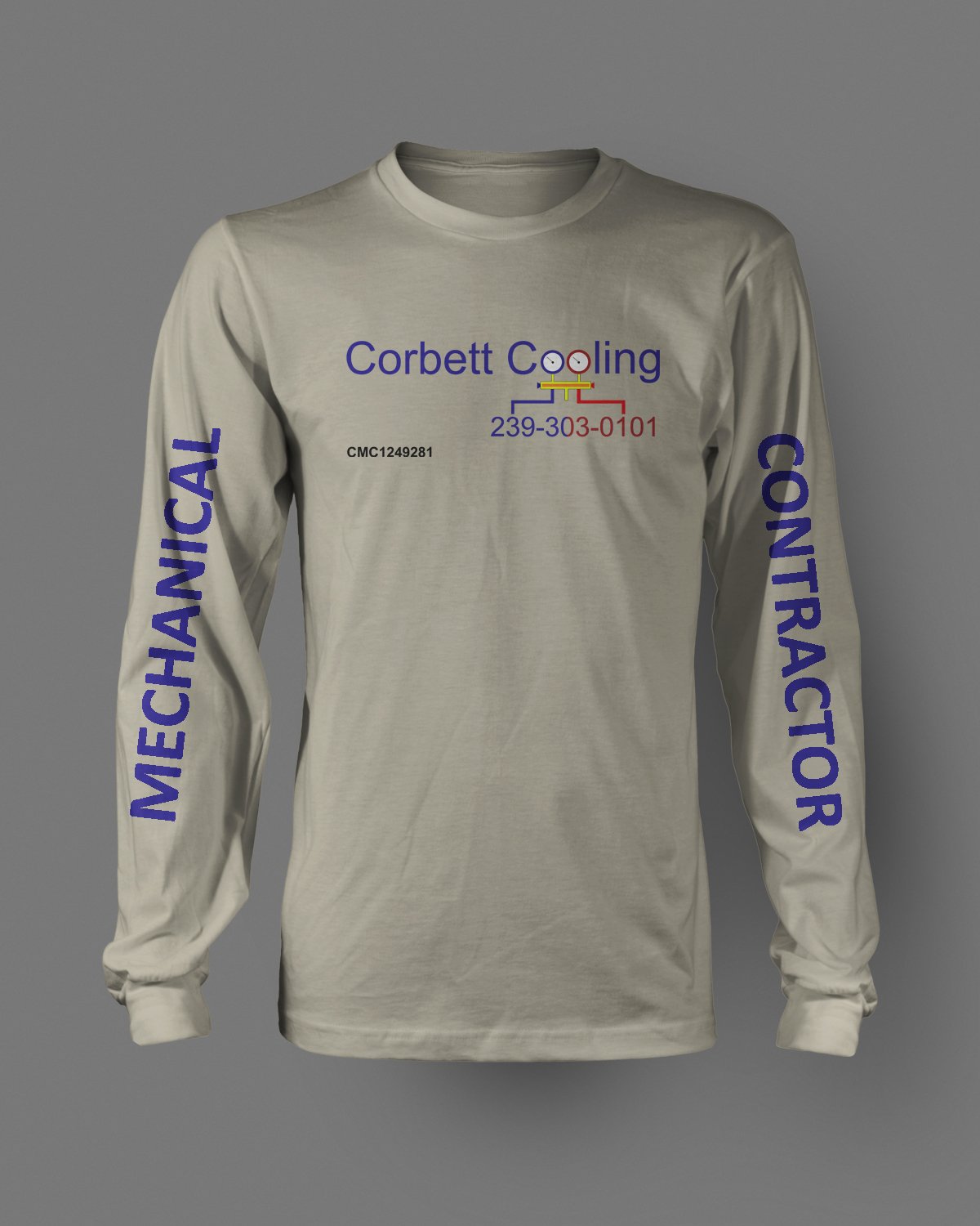 Corbett Cooling Certified Mechanical Contractor shirt for a Fort Myers AC service plan